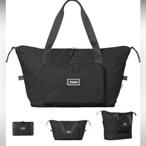 Women's Black Travel Tote